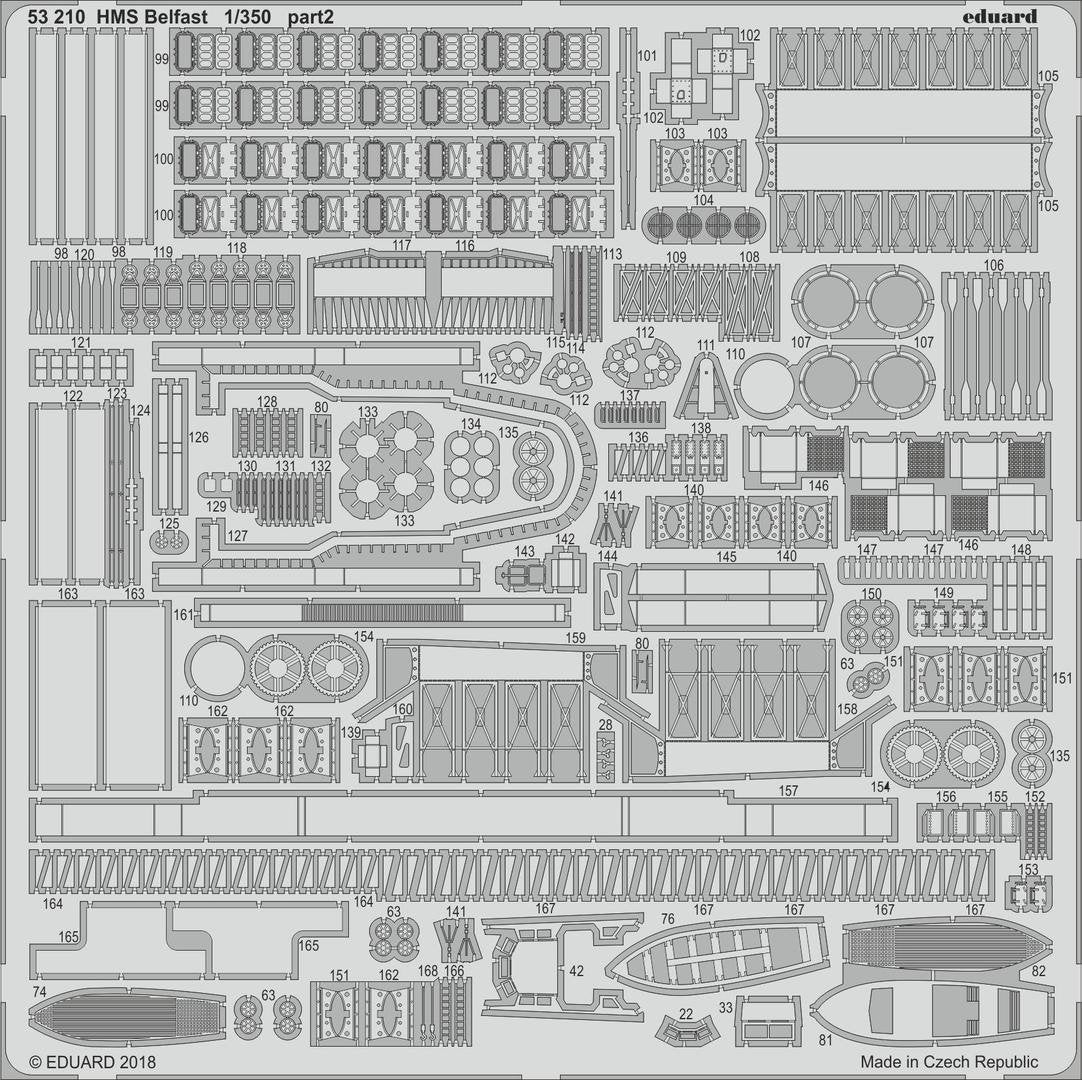 Eduard 53210 HMS Belfast TRUMPETER 1/350  – image 2