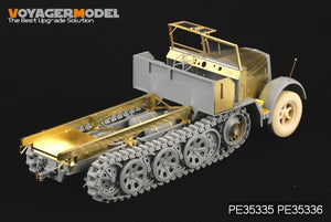 Maquette Voyager PE35335 Sd.Kfz.7 8t allemand de la Seconde Guerre mondiale, production tardive, pour DRAGON 6562, échelle 1/35 – imagen 12