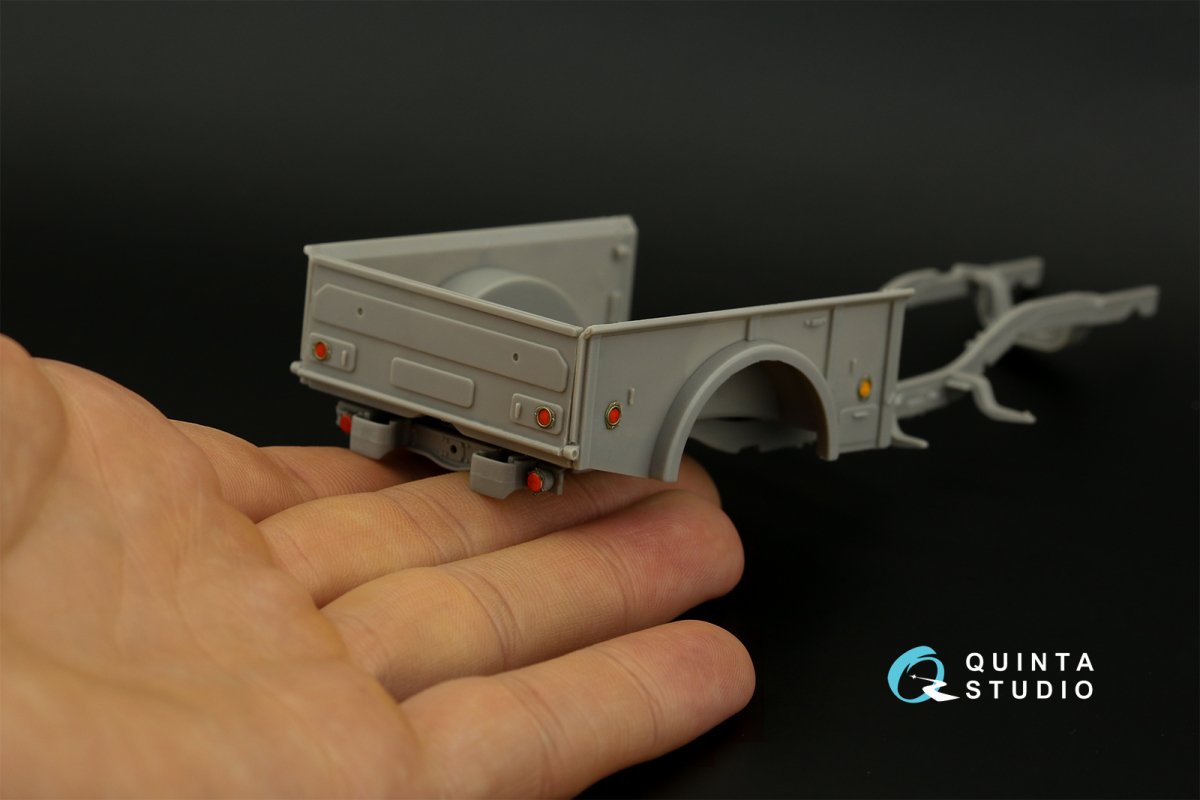 Intérieur imprimé en 3D et coloré sur papier décalcomanie (Roden) pour Dodge M37 (Quinta Studio QD35061) à l&amp;#39;échelle 1/35 – imagen 7
