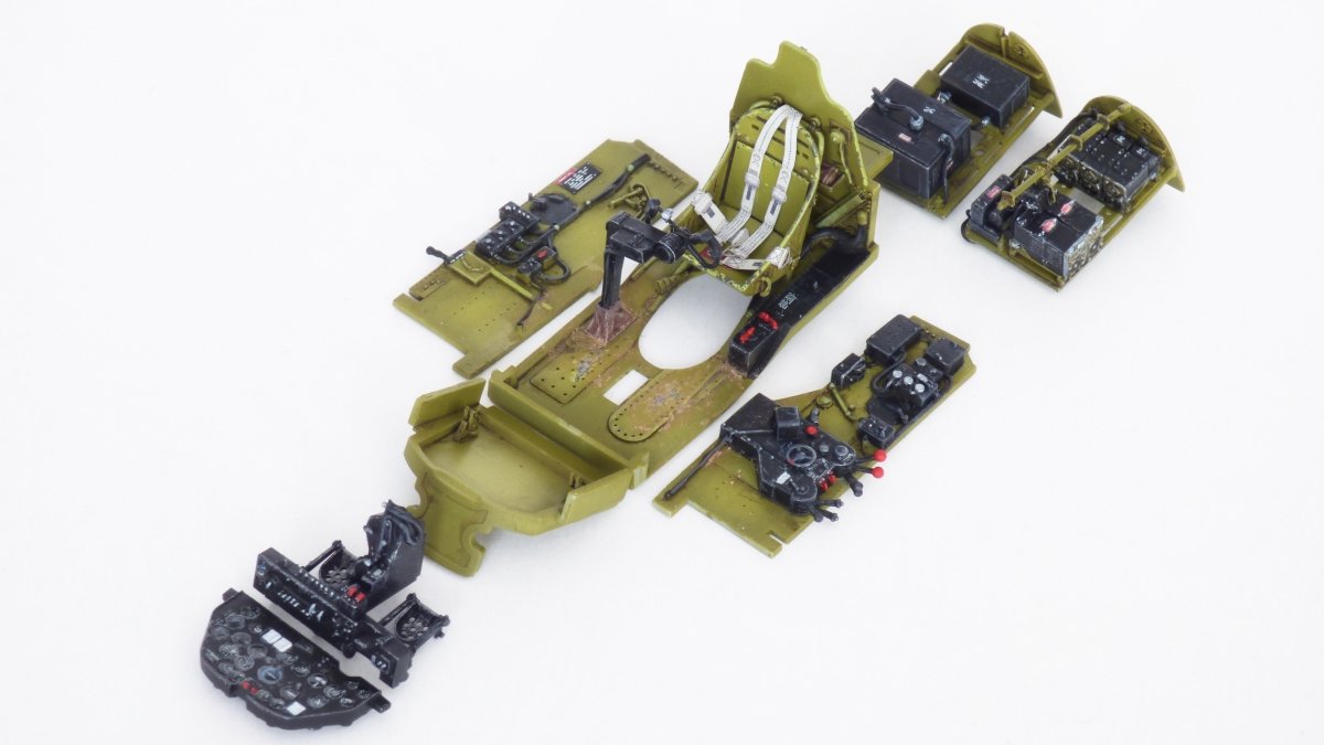 Maquette Eduard 648812 P-38J cockpit (impression Tamiya 1/48) – Bild 11