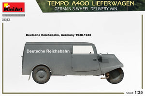 MiniArt 35382 TEMPO A400 LIEFERWAGEN. FOURgon DE LIVRAISON ALLEMAND À 3 ROUES 1/35 – image 5