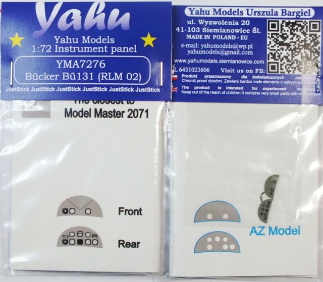 Yahu YMA7276 Bucker Bu-131 RLM 02 (RS Modelels) 1/72 