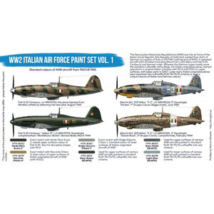 Hataka HTK-BS103 « Coffret de peinture pour l&amp;#39;armée de l&amp;#39;air italienne de la Seconde Guerre mondiale, vol. 1 » (6 x 17 ml) – immagine 3