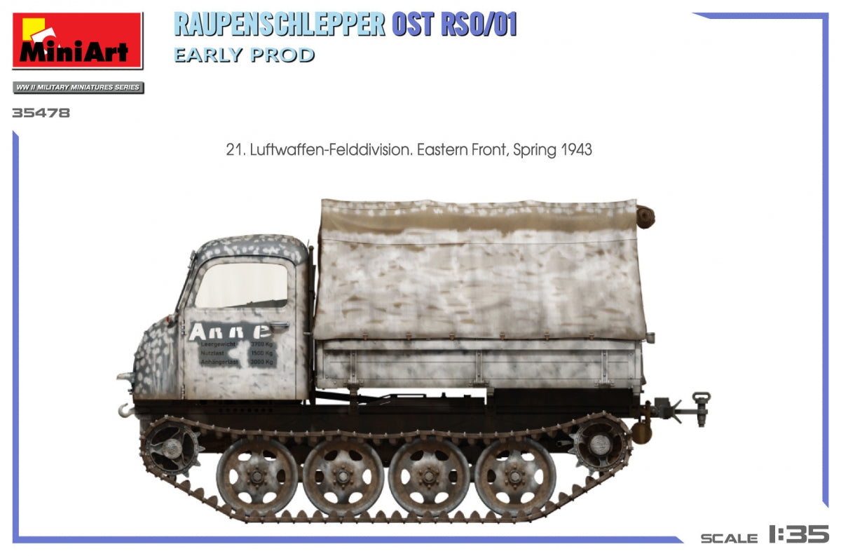Miniart 35478 RAUPENSCHLEPPER OST RSO/01. PREMIÈRE PROD 1/35 – imagen 10