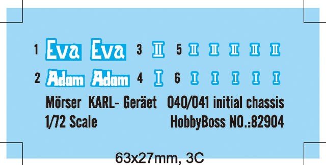 Hobby Boss 82904 Morser KARL- Geraet 040/041 châssis initial (1/72) – image 2