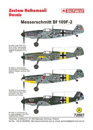Techmod 72007 - Messerschmitt Bf 109F-2 1/72 – immagine 2