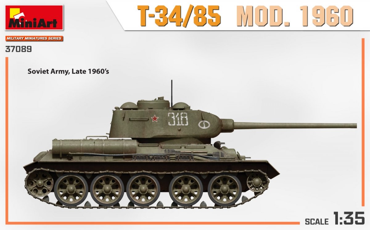 MiniArt 37089 T-34/85 MOD. 1960 1/35 – Bild 3