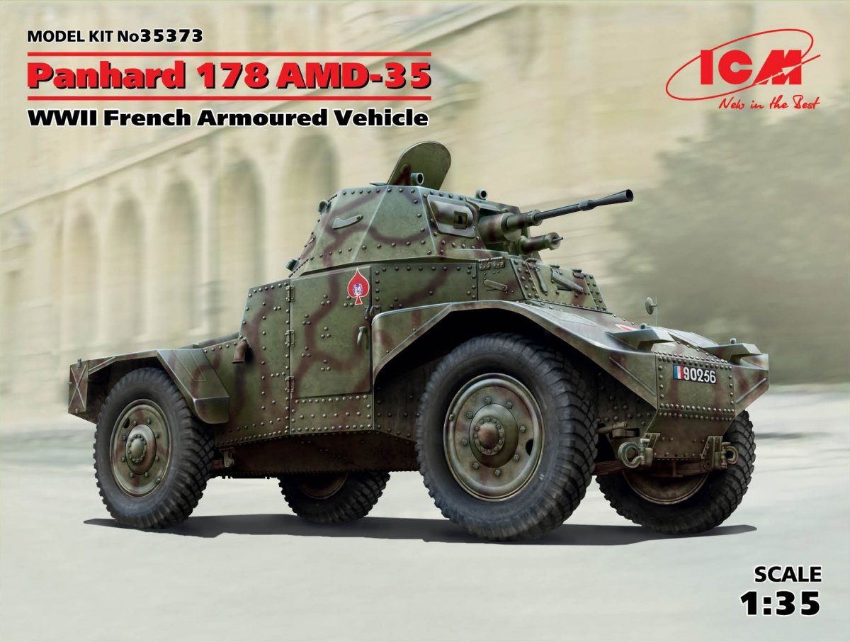 ICM 35373 Panhard 178 AMD-35 Véhicule blindé français de la Seconde Guerre mondiale (1/35)