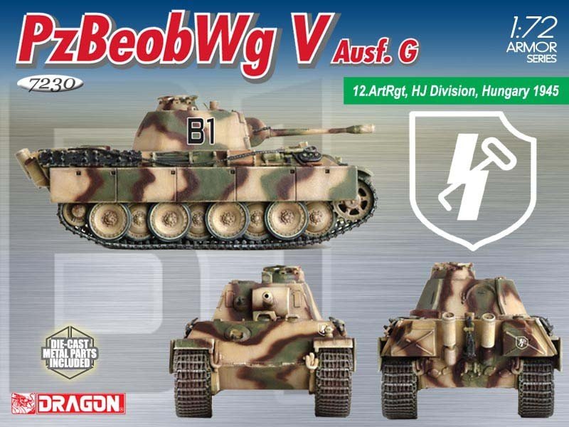 Dragon 7230 PzBeobWg.V Ausf.G 1/72 – immagine 2
