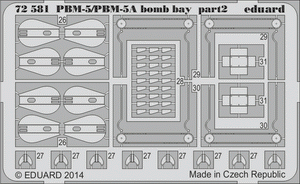Eduard 72581 Baie à bombes PBM-5/PBM-5A 1/72 MINICRAFT