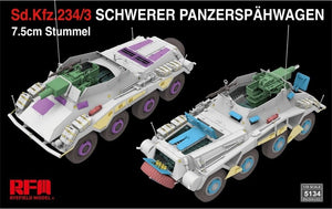 Modèle de champ de seigle 5134 Sd.Kfz. 234/3 Schwerer Panzerspahwagen 7.5cm Stummel 1/35 – immagine 3