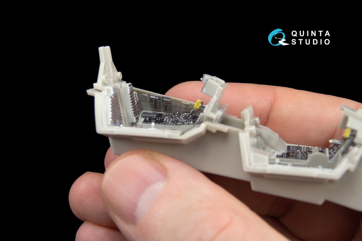 Intérieur imprimé en 3D et coloré sur papier décalcomanie Quinta Studio QD48048 F-14A (pour maquette Tamiya) 1/48  – image 7