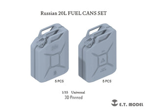 ET Model P35-263 Ensemble de bidons d&amp;#39;essence russes de 20 L, 5+5, échelle 1/35