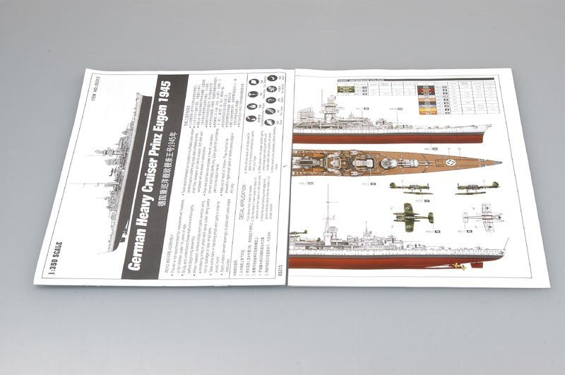 Trumpeter 05313 Croiseur lourd allemand Prinz Eugen 1945 (1/350) – image 8