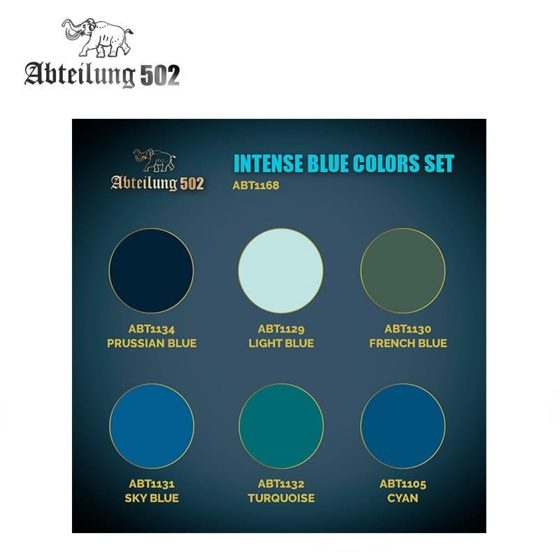 502 Abteilung ABT1168 ENSEMBLE DE COULEURS BLEU INTENSE – image 2