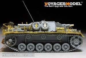 Maquette Voyager PE35872 StuG.III Ausf.C/D allemand de la Seconde Guerre mondiale, troupes africaines, modèle de base pour DRAGON au 1/35 – image 3