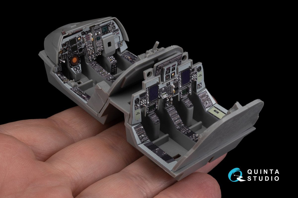 Intérieur imprimé en 3D et coloré sur papier décalcomanie (Kinetic) Quinta Studio QD48270 EA-6B Prowler (ICAP II) 1/48 – Bild 13