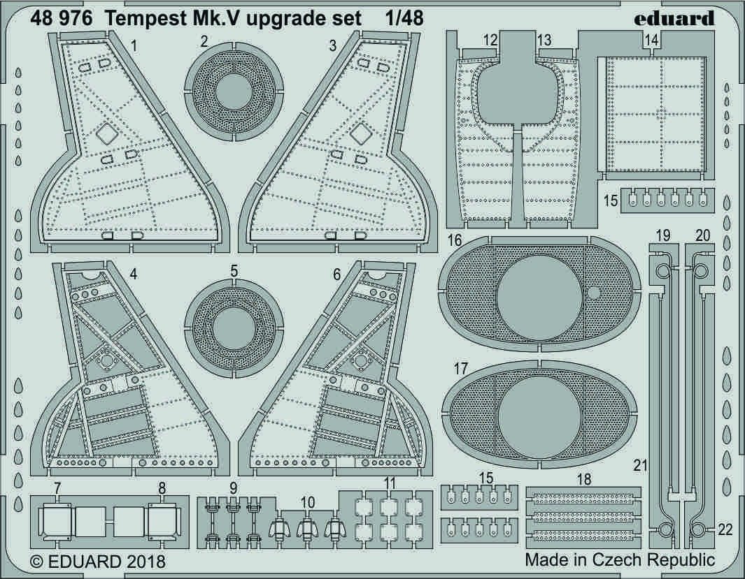 Kit de mise à niveau Eduard 48976 Tempest Mk. V au 1/48 EDUARD