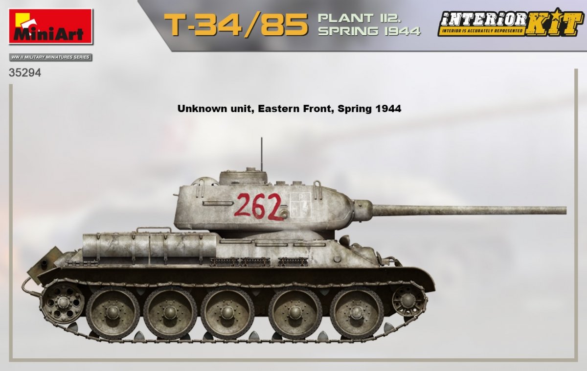 MiniArt 35294 T-34/85 USINE 112. PRINTEMPS 1944. KIT INTÉRIEUR 1/35  – image 3
