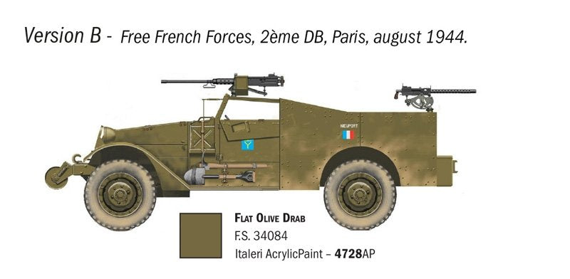 Italeri 7063 M3A1 Voiture de reconnaissance 1/72  – image 3