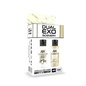 AK Interactive AK1586 DOUBLE ENSEMBLE DE SCÉNARIO EXO 27 – 27A MARBRE CLAIR &amp;amp; 27B MARBRE FONCÉ