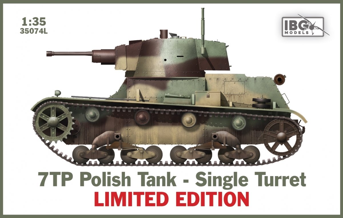 IBG 35074L 7TP Char polonais - Tourelle unique ÉDITION LIMITÉE 1/35 