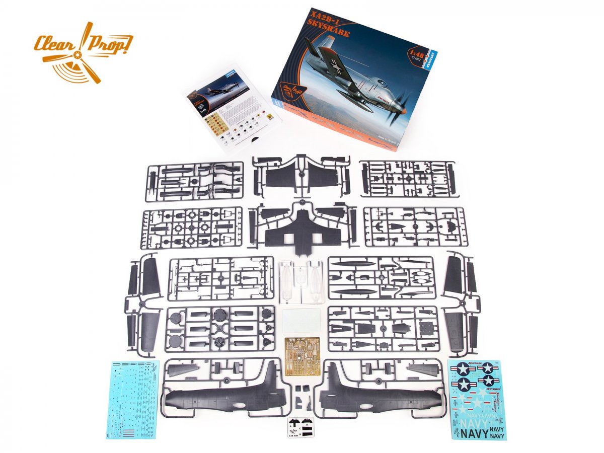 Hélice transparente ! Kit avancé CP4802 XA2D-1 Skyshark ADVANCED au 1/48 – image 2