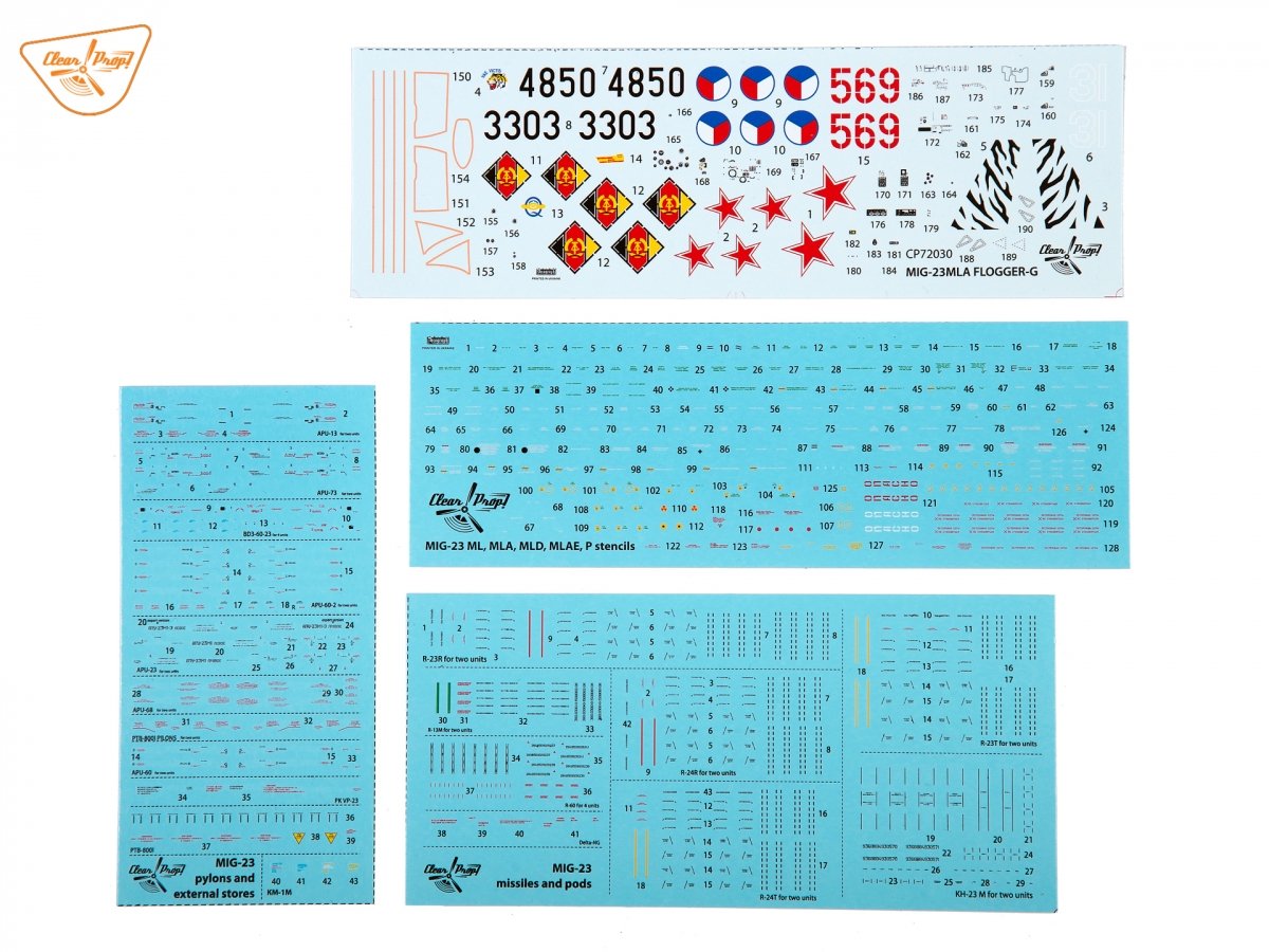 Clear Prop! CP72030 MiG-23MLA Flogger-G EXPERT KIT 1/72  – image 46