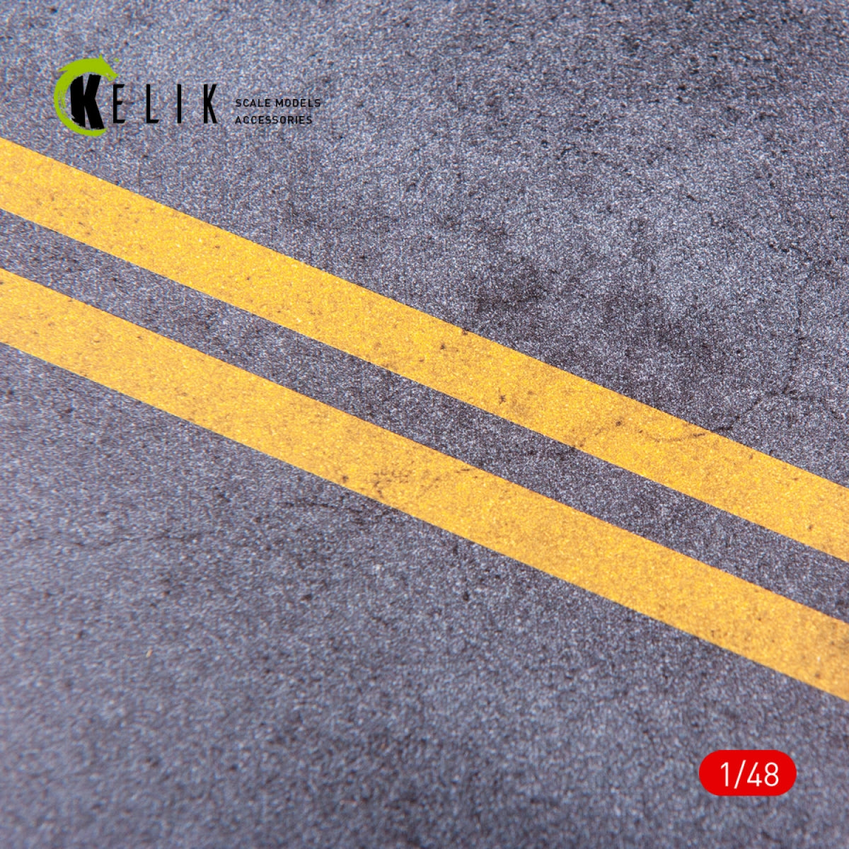 KELIK KS48008 ROUTE EN ASPHALTE POUR DRONES OU TOUT - ACRYLIQUE 3 MM (240 X 240 MM) 1/48 – image 4