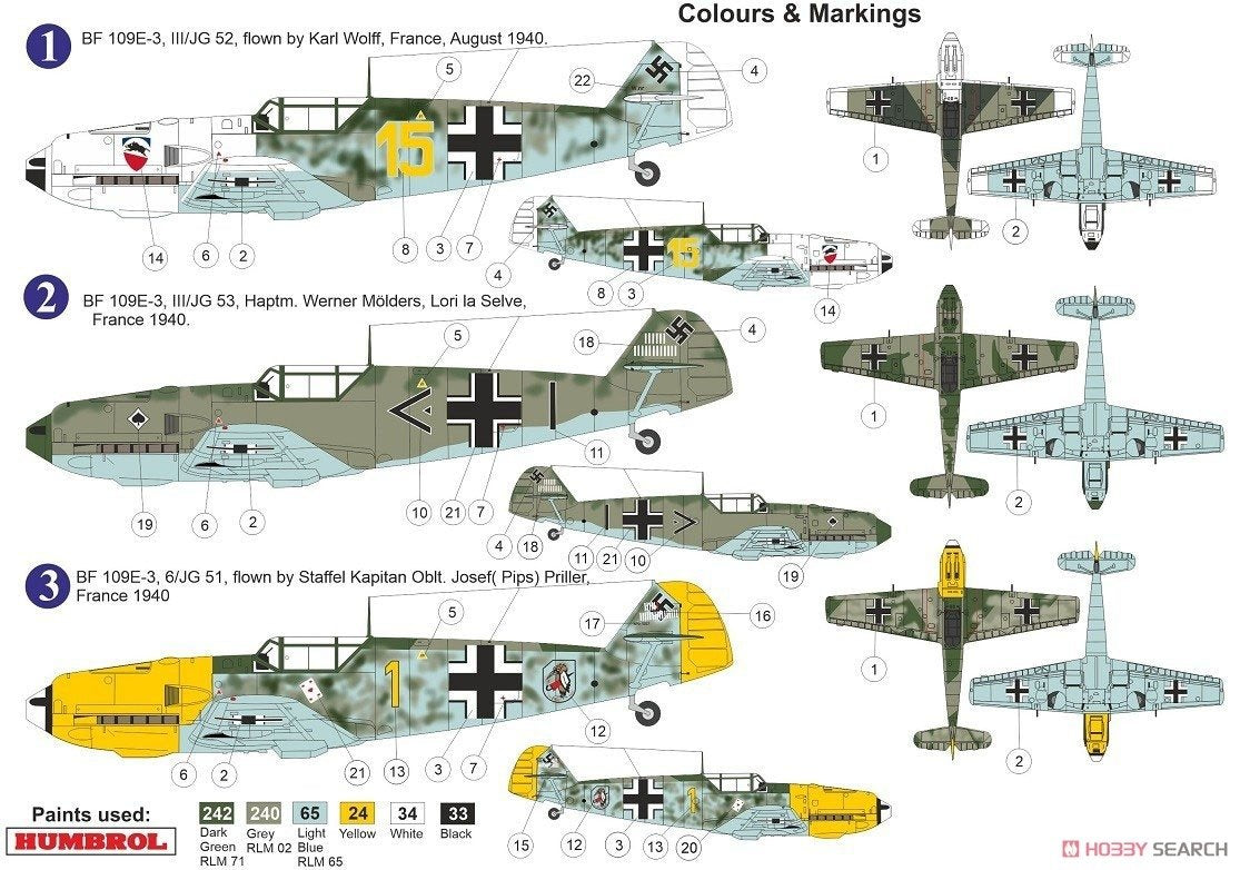 Maquette AZ7658 Messerschmitt Bf 109 E-3 Bataille d&amp;#39;Angleterre 1/72 – Bild 5