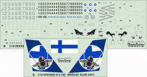 ModelMaker Decals D48177 Finnish F/A-18C Display Team 2022 1/48 – zdjęcie 2