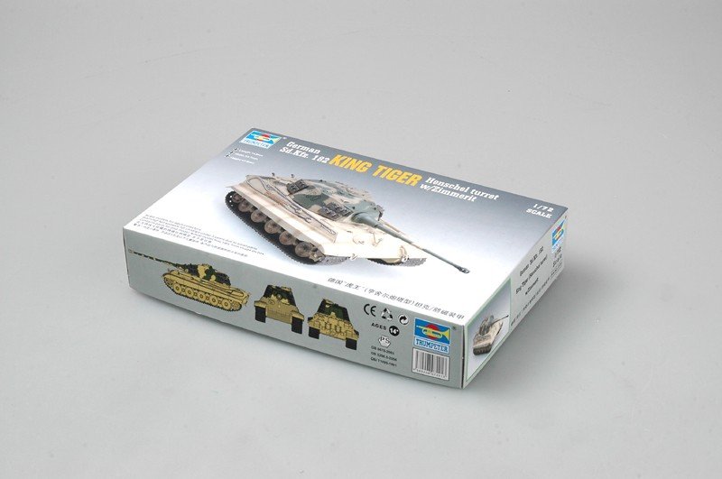Trumpeter 07291 Tourelle King Tiger Henschel avec Zimmerit (1/72) – immagine 2
