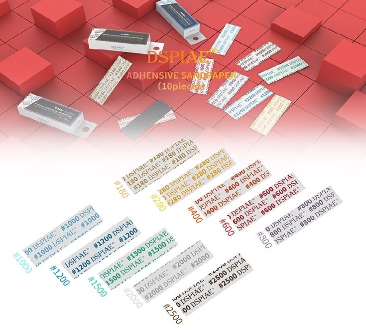 DSPIAE MSP-1200 #1200 DIE-CUTTING ADHESIVE SANDPAPER / PAPIER ŚCIERNY SAMOPRZYLEPNY – zdjęcie 6