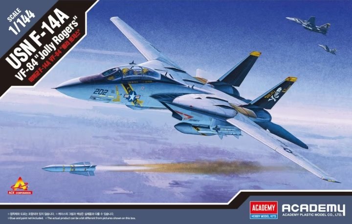 Maquette Academy 12626 USN F-14A VF-84 « Jolly Rogers » au 1/144