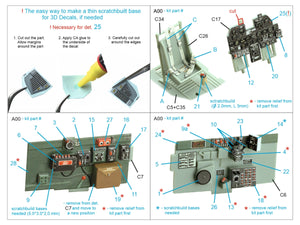 Quinta Studio QD48442 P-47N Thunderbolt Intérieur coloré imprimé en 3D sur papier décalcomanie (Academy) 1/48 – image 5