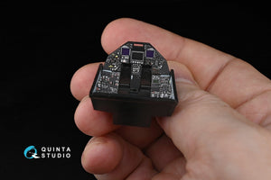 Intérieur imprimé en 3D et coloré sur papier décalcomanie Quinta Studio QD48169 F-117A (pour maquette Tamiya) 1/48 – image 3