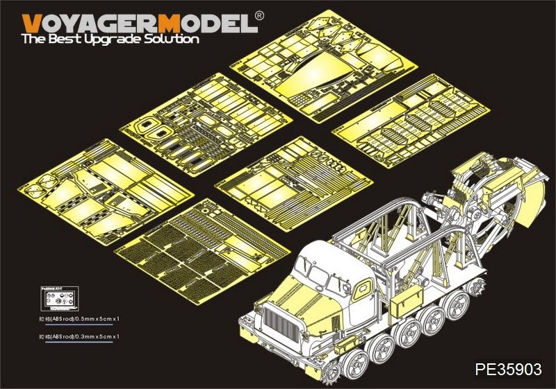 Véhicule de terrassement à grande vitesse russe BTM-3, modèle Voyager PE35903, pour TRUMPETER, échelle 1/35