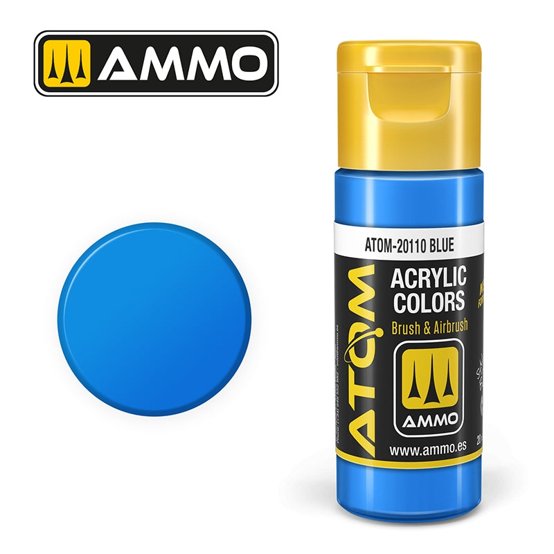 Munitions Mig Jimenez 20110 ATOM COLOR Bleu 20 ml