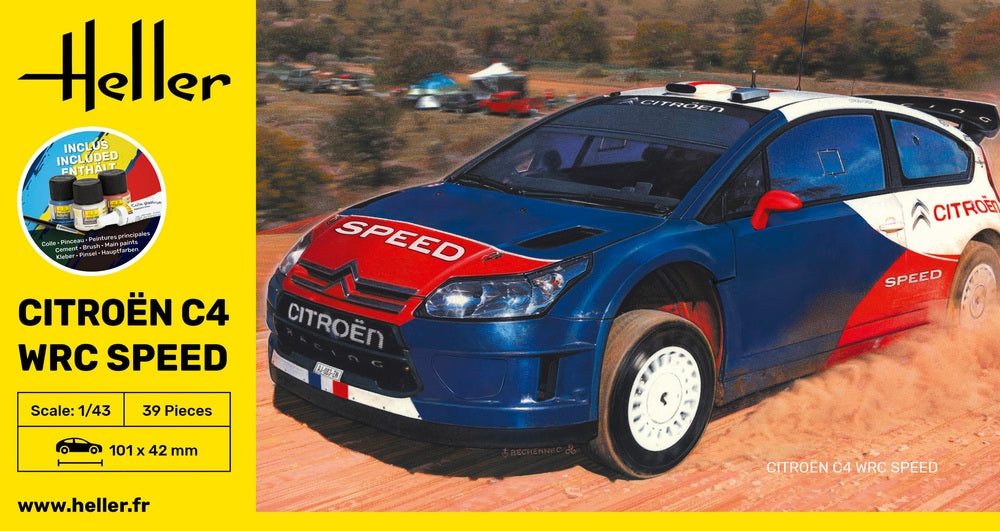 Heller 56117 Citroën C4 WRC Speed ​​​​- Kit de démarrage 1/43