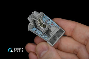 Intérieur imprimé en 3D et coloré sur papier décalcomanie Quinta Studio QD48172 Su-33 (pour kit Kinetic) 1/48 – immagine 3