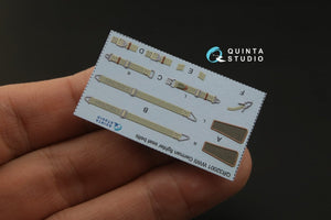 Intérieur imprimé en 3D et coloré sur papier décalcomanie (Revell) Quinta Studio QD32069 Me 262A, échelle 1/32 – image 8