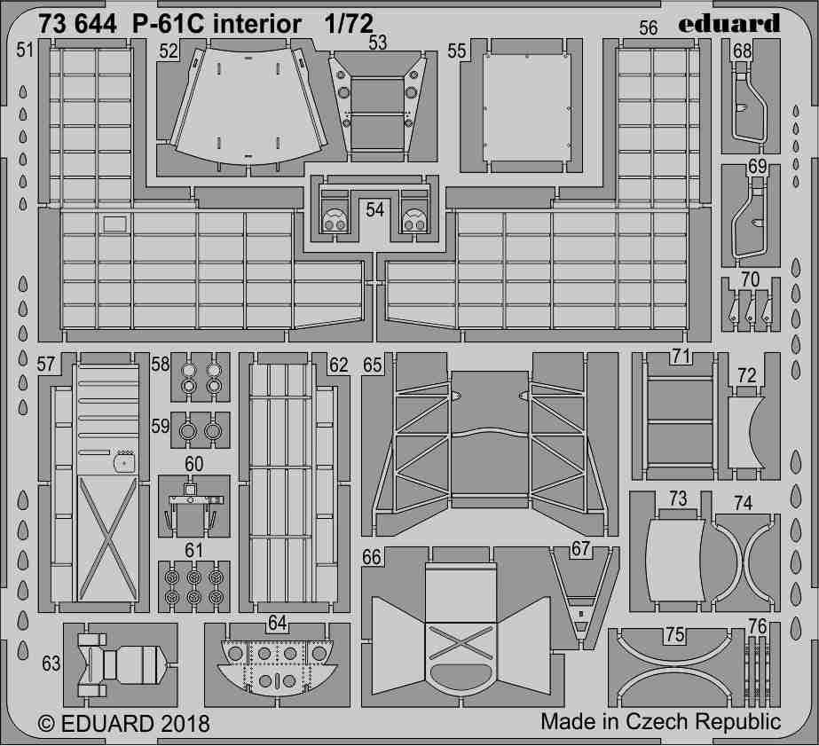 Intérieur du P-61C Eduard 73644 HOBBY BOSS 1/72 – image 2