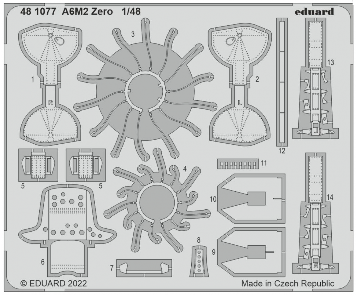 Eduard 481077 A6M2 Zero EDUARD 1/48 – immagine 2