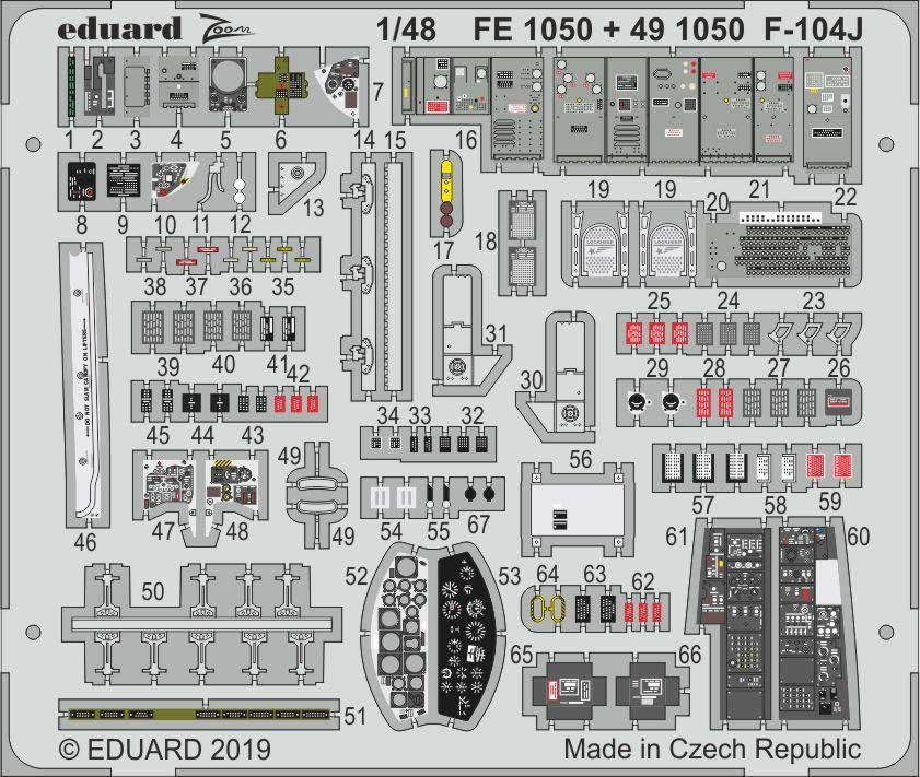 Maquette cinétique Eduard FE1050 F-104J au 1/48