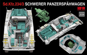 Modèle de champ de seigle 5134 Sd.Kfz. 234/3 Schwerer Panzerspahwagen 7.5cm Stummel 1/35 – immagine 4