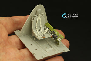 Intérieur imprimé en 3D et coloré sur papier décalcomanie Quinta Studio QD32195 F6F-5 Hellcat (Trumpeter) 1/32 – imagen 7