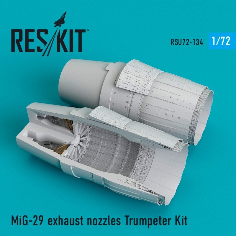 RESKIT RSU72-0134 Buses d'échappement MiG-29 pour Trumpeter 1/72