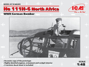 ICM 48265 He 111H-6 Afrique du Nord, bombardier allemand de la Seconde Guerre mondiale, échelle 1/48 – immagine 2