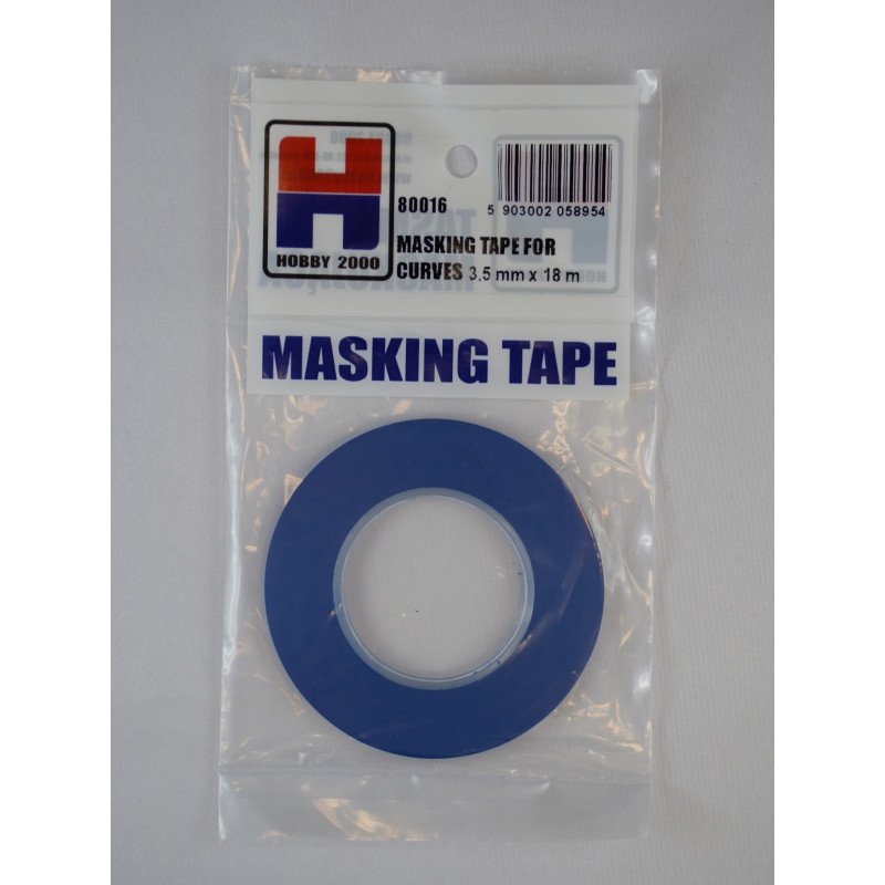 Ruban de masquage pour courbes Hobby 2000 80016, 3,5 mm x 18 m