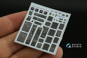 Intérieur imprimé en 3D et coloré sur papier décalcomanie (Takom) pour AH-64DI Saraf de Quinta Studio QDS-35104 (petite version) à l&amp;#39;échelle 1/35 – Bild 7